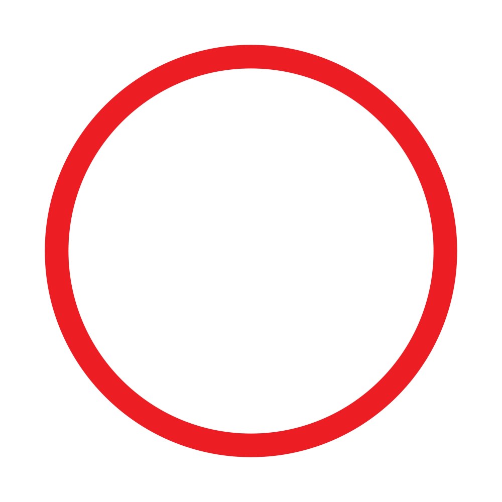 Circle White outline