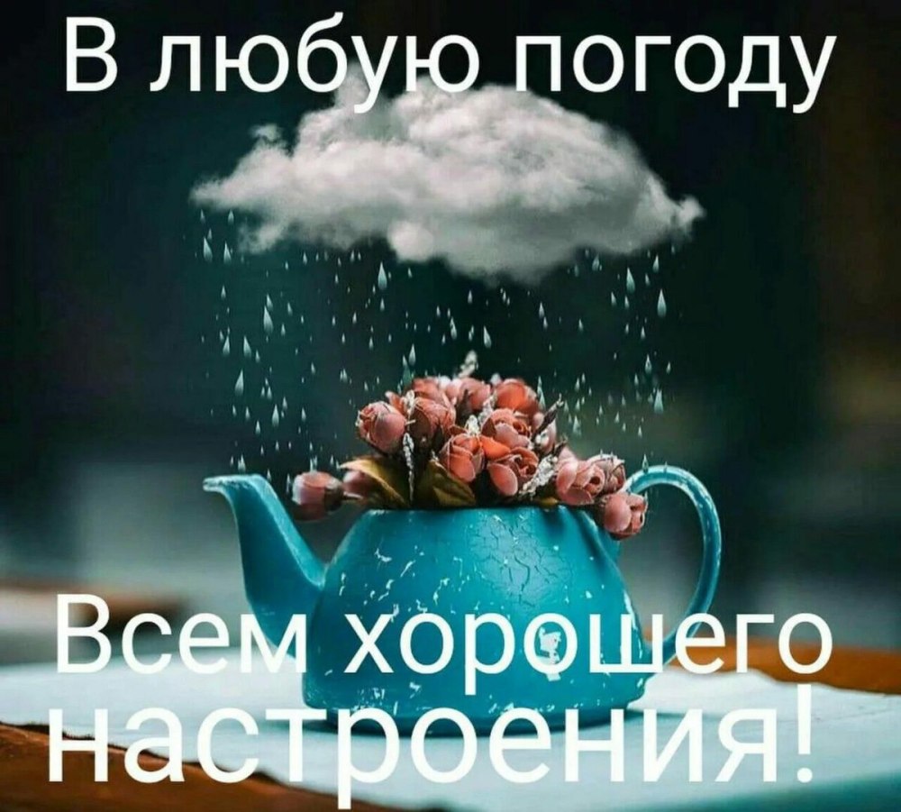 Доброе утро и хорошего настроения в любую погоду