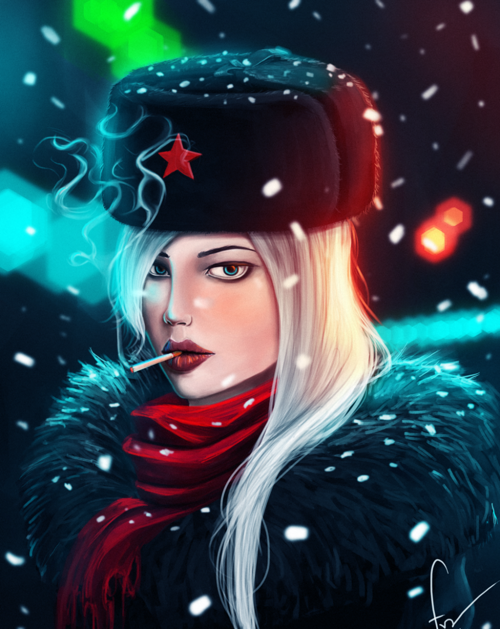 Аниме тян террористка