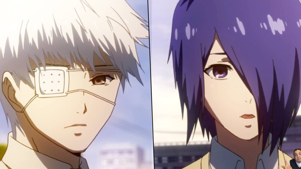 Kaneki Тоука поцелуй