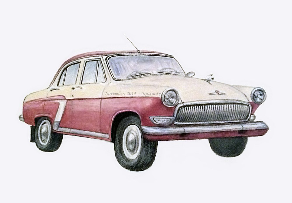 Рисованные советские автомобили
