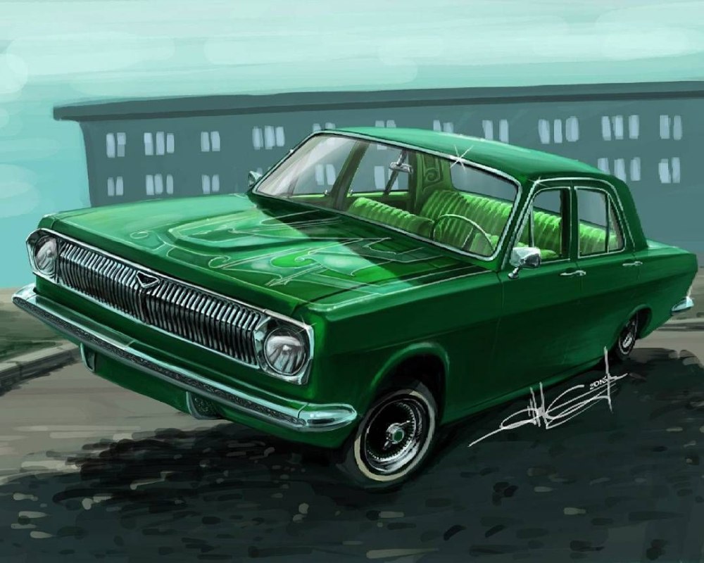 Рисунок волги