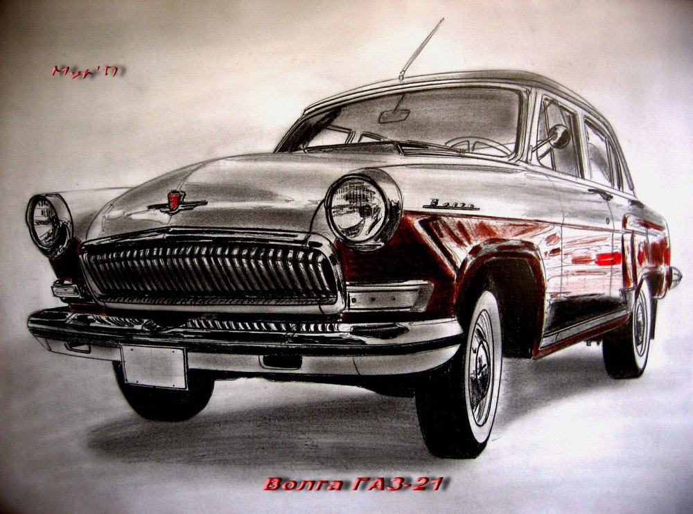 ГАЗ 2410 Волга рисунок