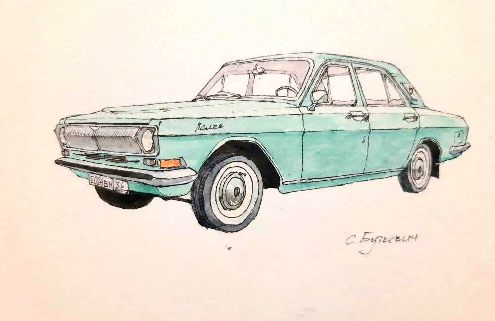 Волга 24 рисунок