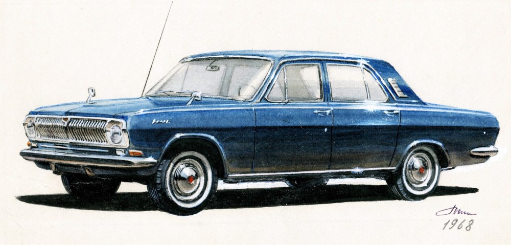 Волга ГАЗ рисунки 3110