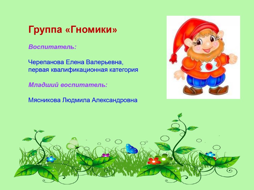 Папки для группы гномики