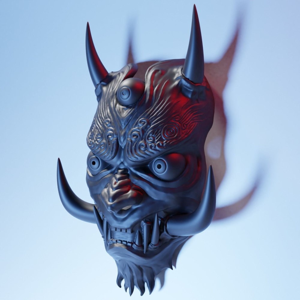 Маска Hannya демон