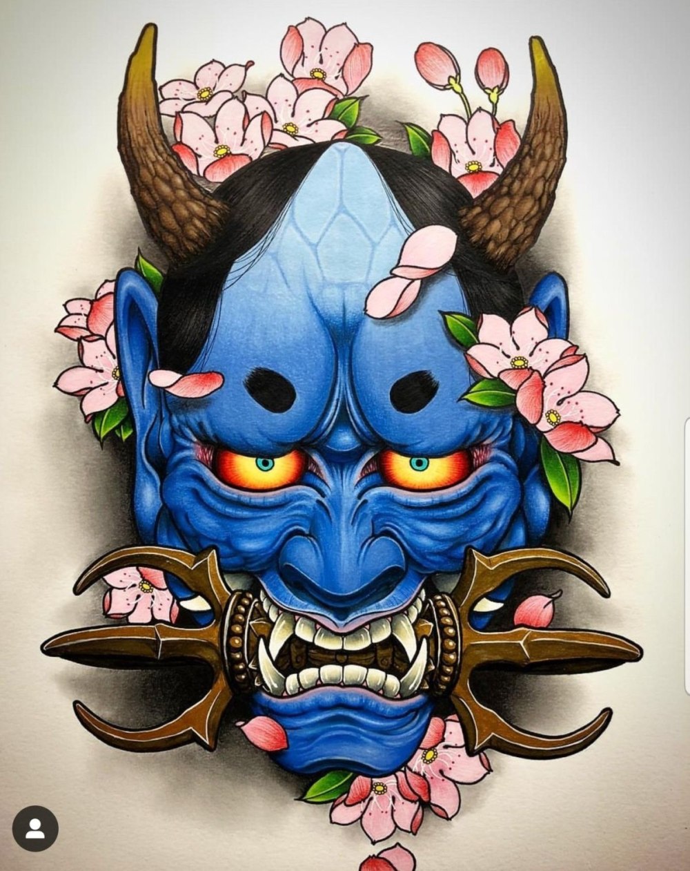 Маска Hannya демон