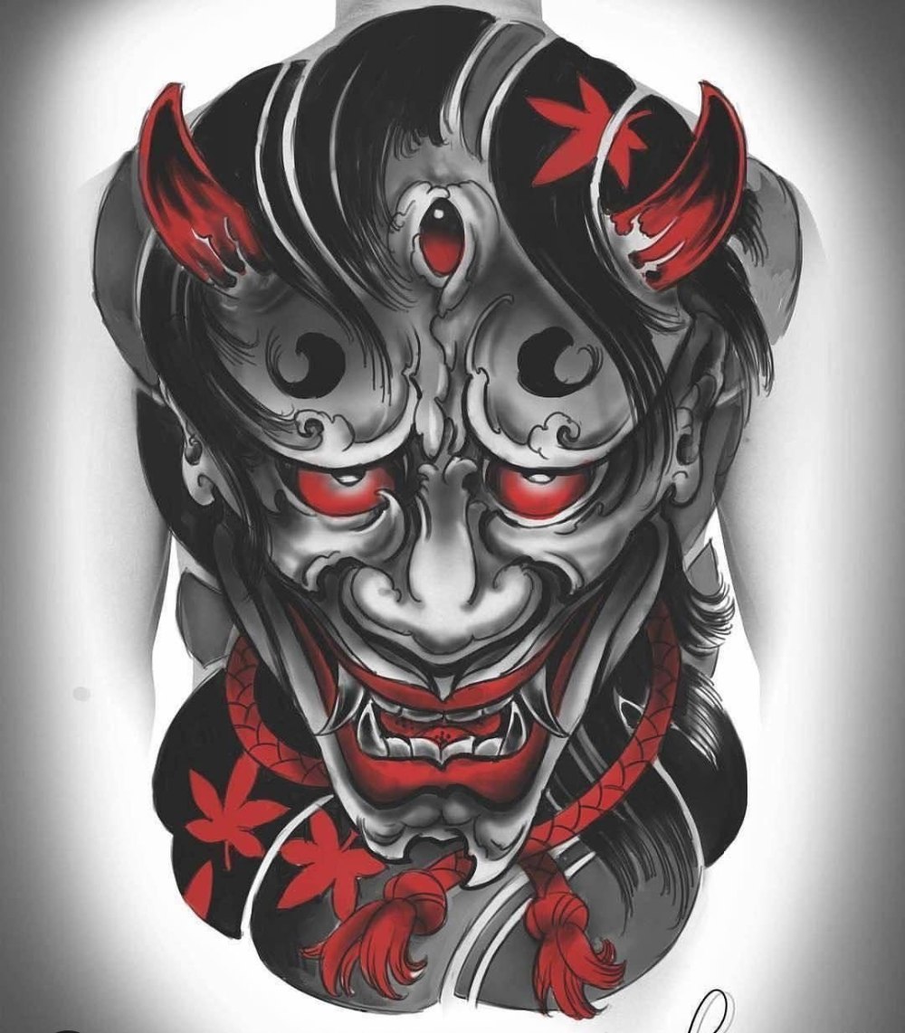 Маска Hannya демон