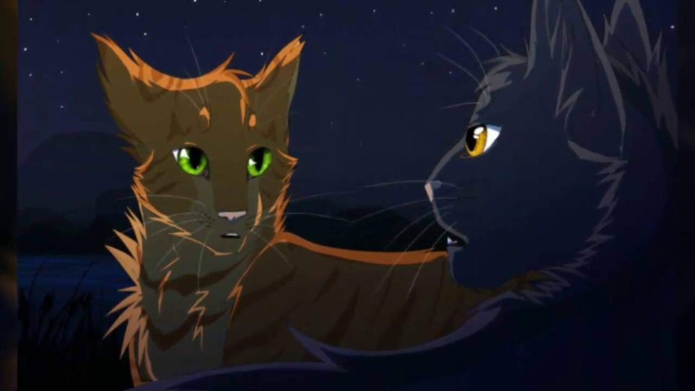 Коты Воители огонёк клубок и Горелый