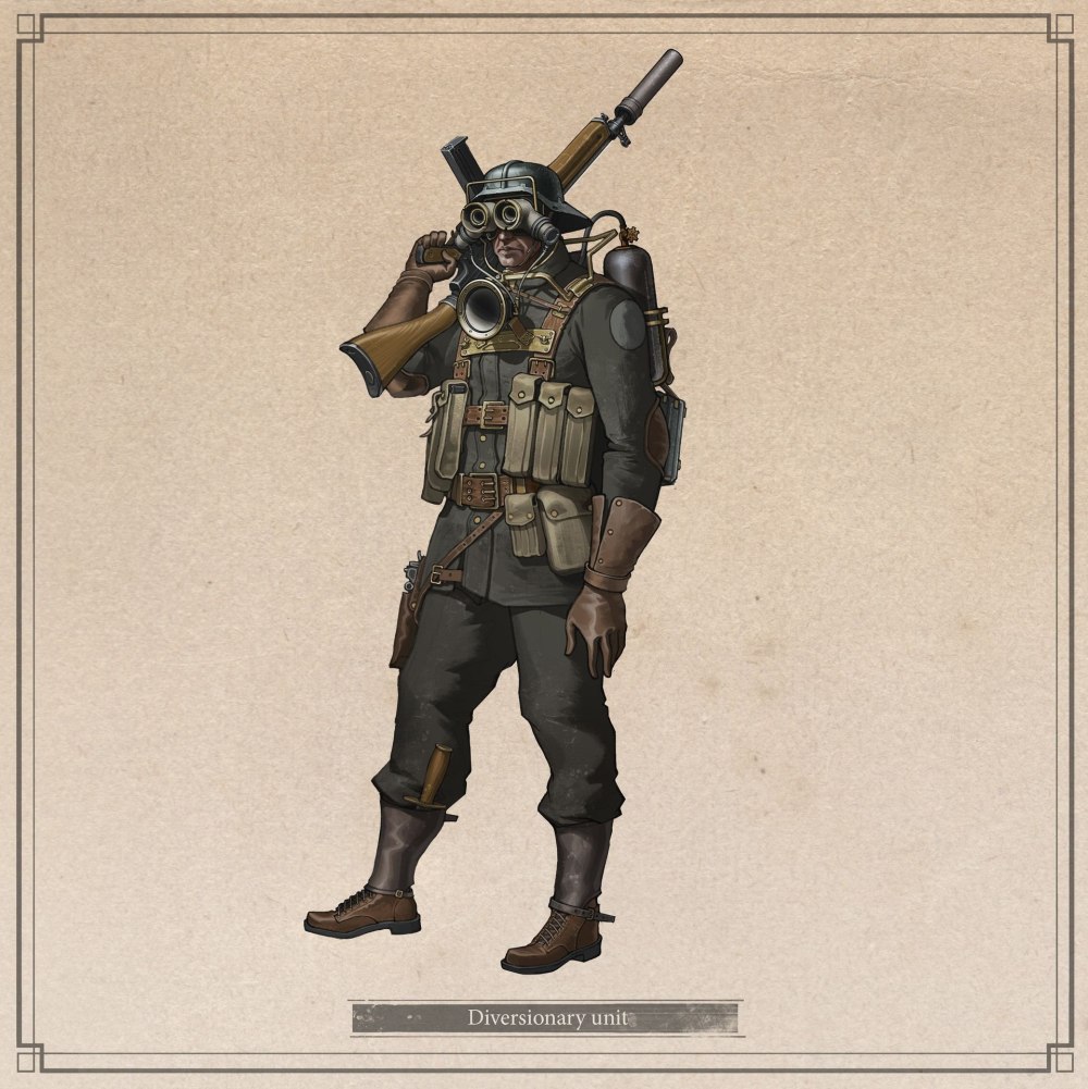 Dieselpunk Concept Art солдат