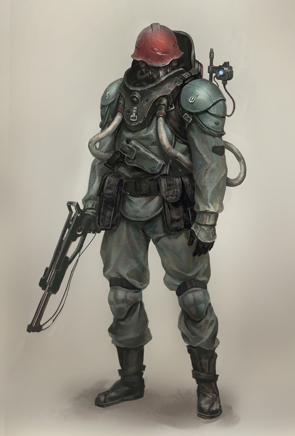Dieselpunk Concept Art солдат