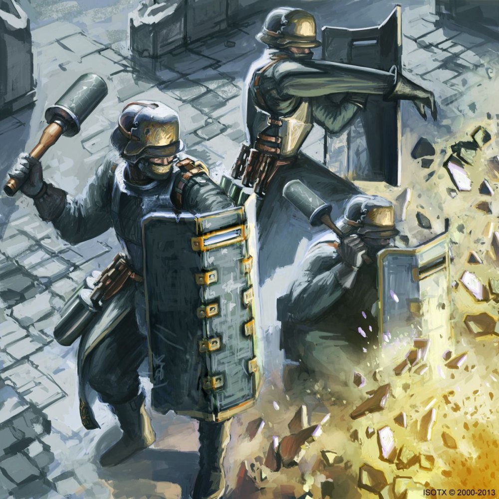 Dieselpunk Concept Art солдат