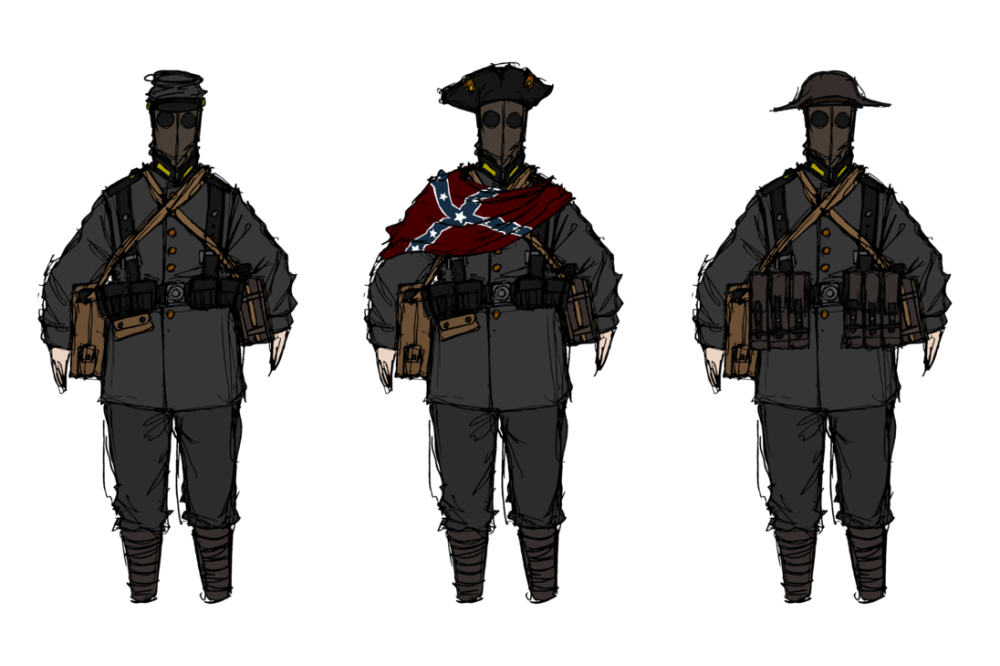 Dieselpunk Concept Art солдат