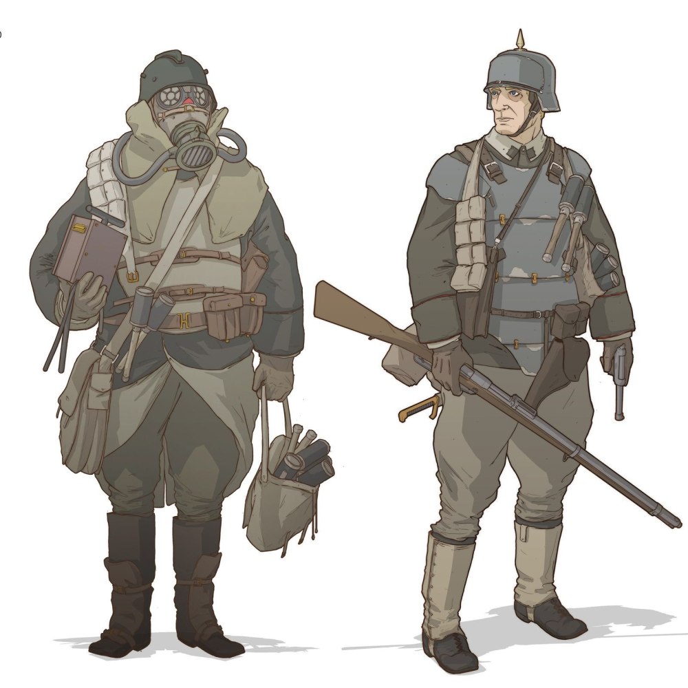 Dieselpunk Concept Art солдат