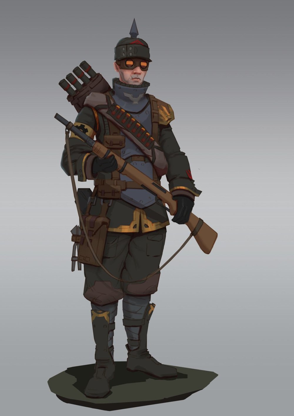 Dieselpunk Concept Art солдат