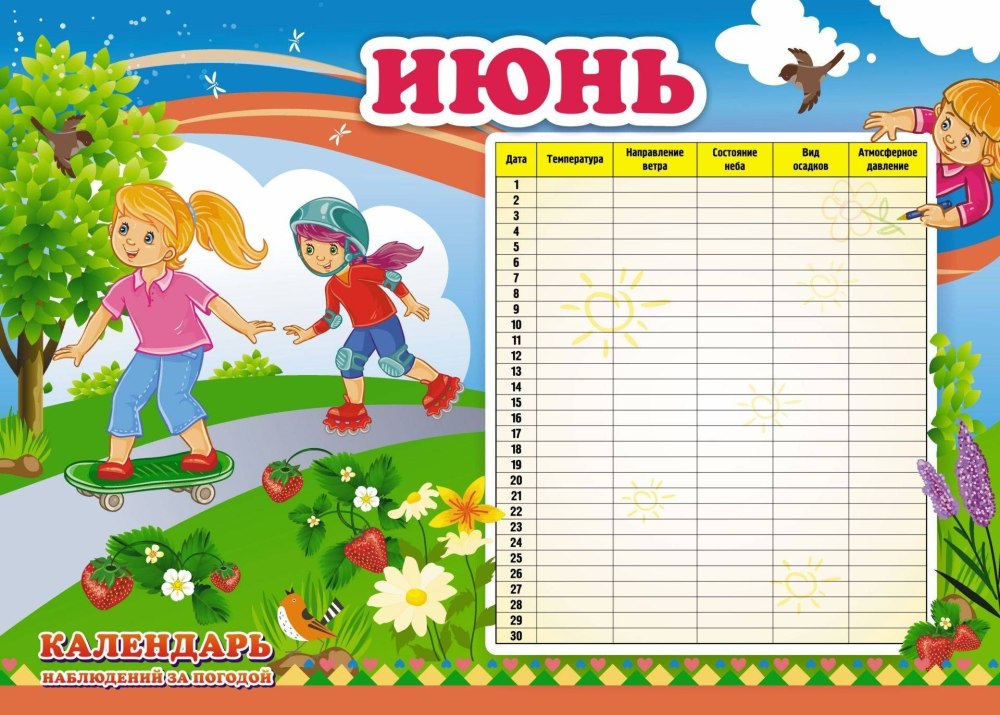 Меню для детского сада