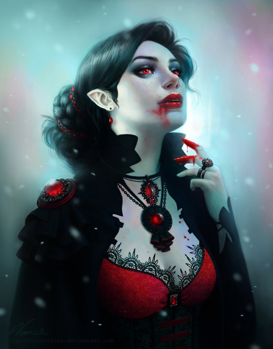 DND Королева вампир арт
