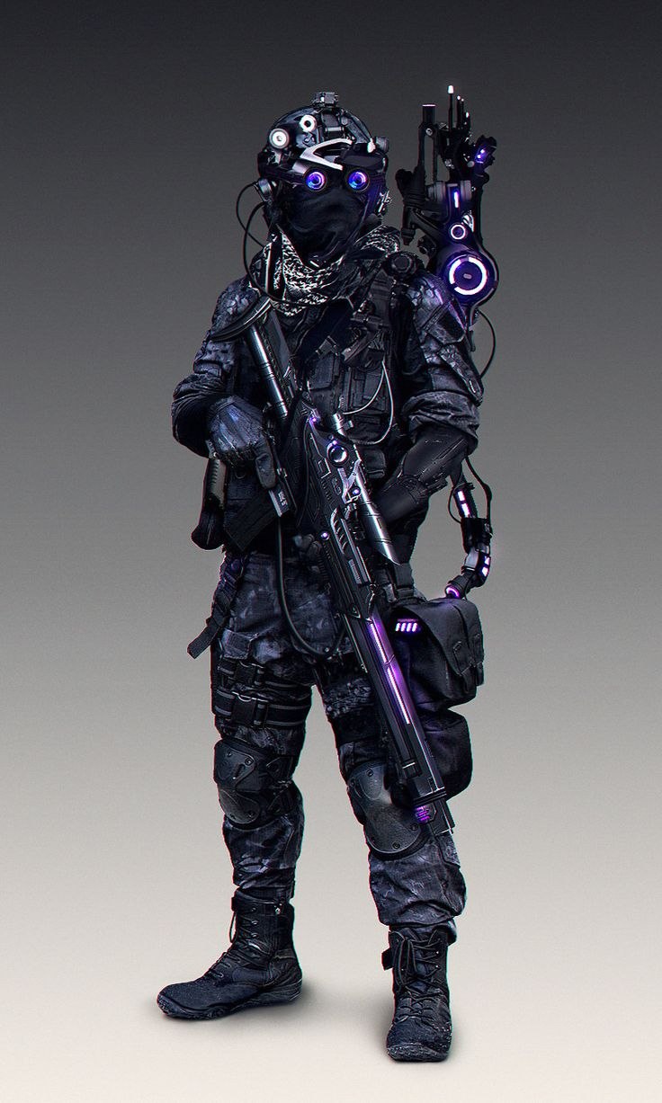 Cyberpunk 2077 солдаты