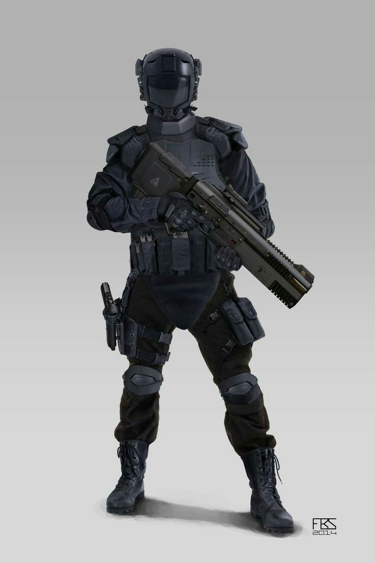 Солдат SWAT концепт арт