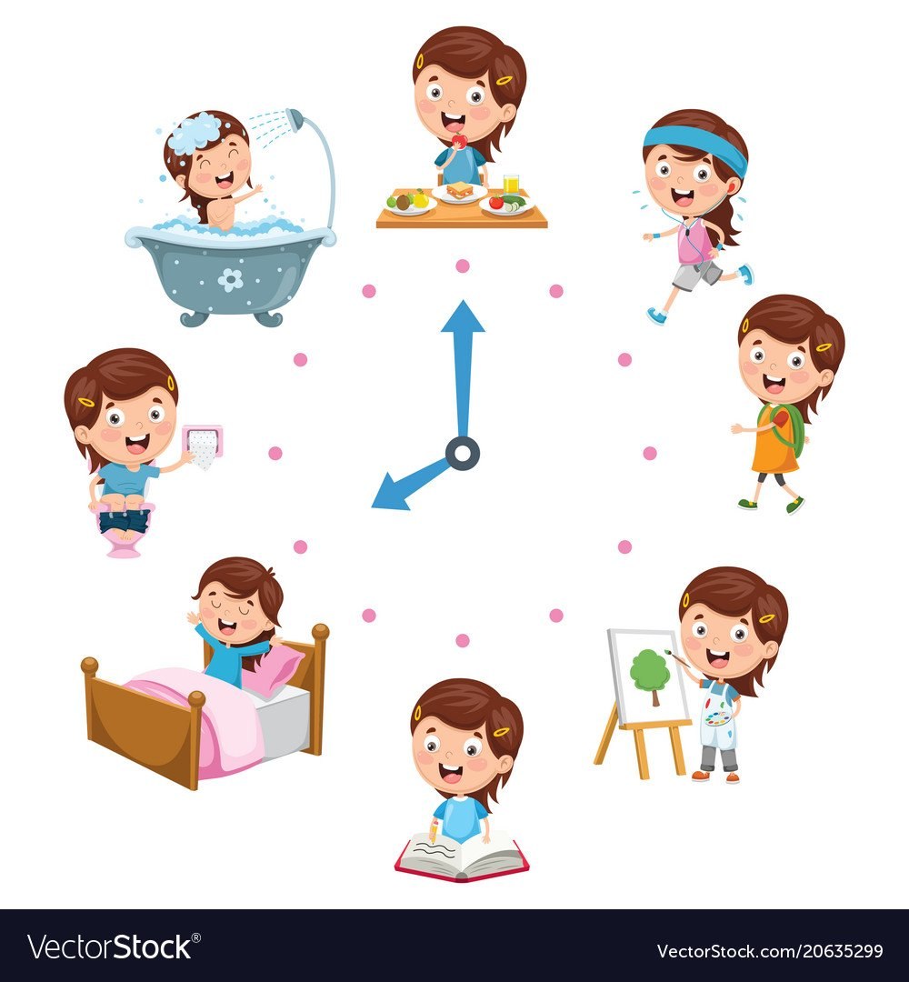 Режим дня инфографика