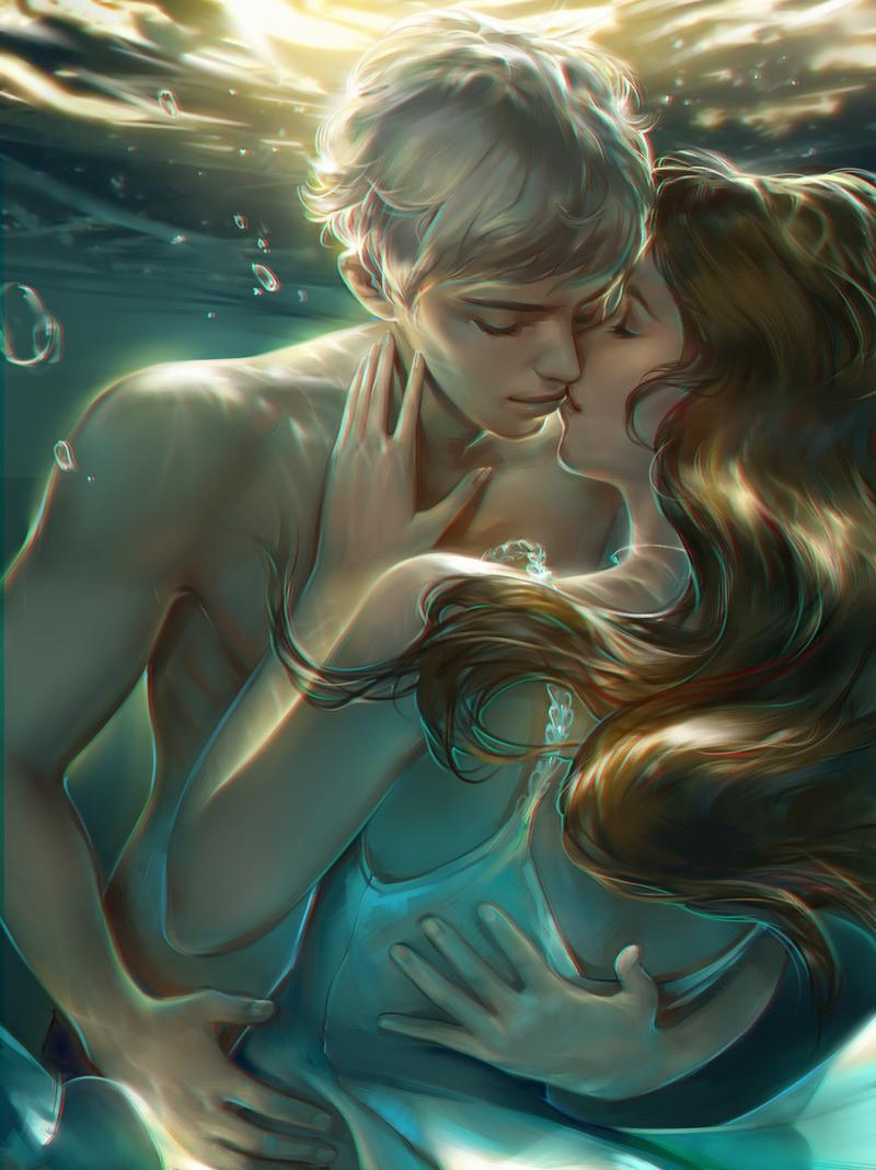 Mystic Messenger блондин и девушка