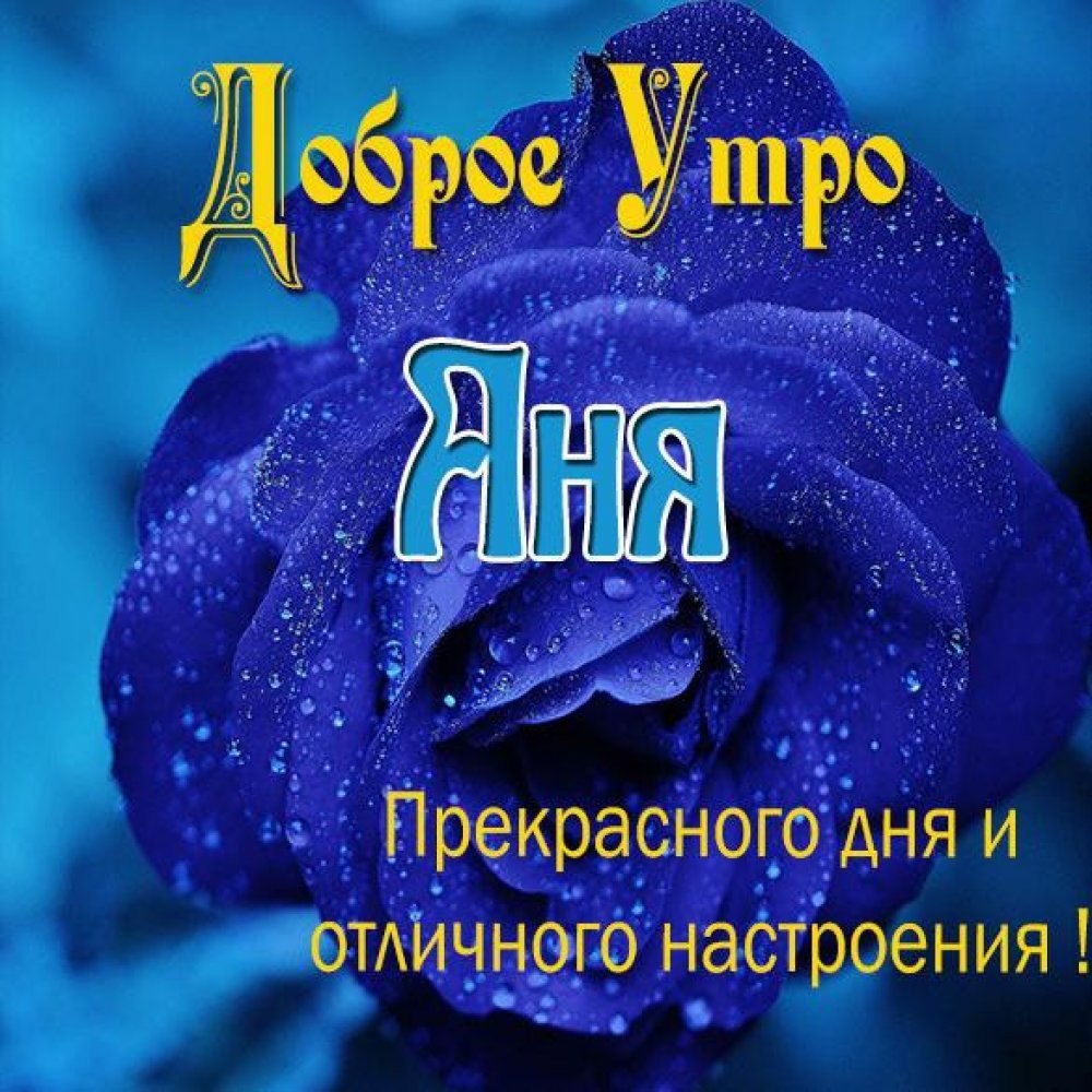 Доброе утро Танечка