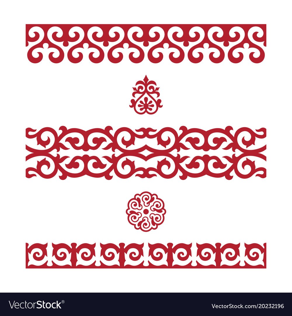 Татарский орнамент трехлистник