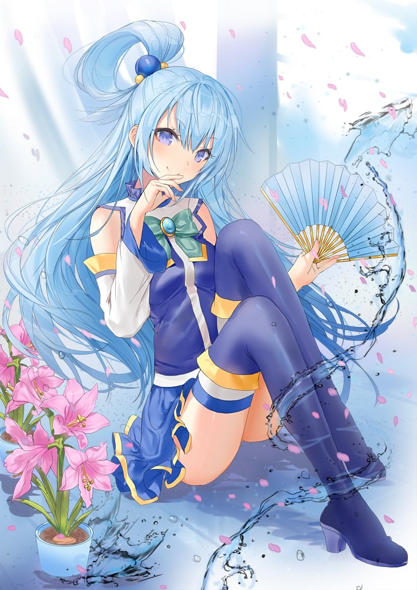 Aqua Konosuba плачет