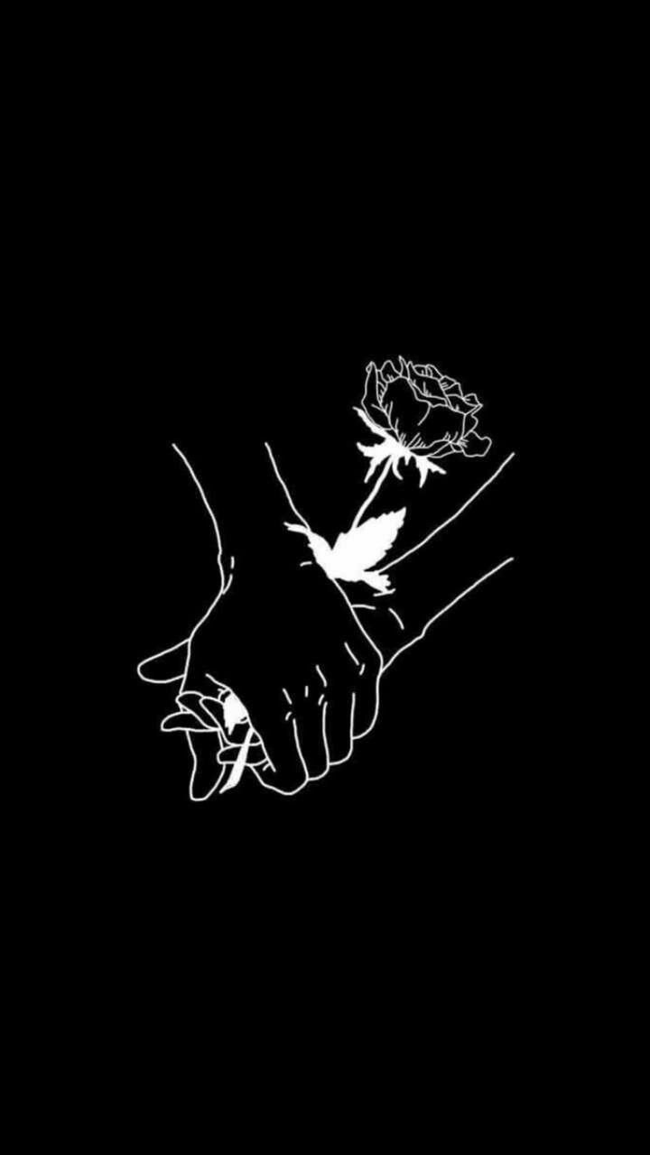 Необычные рисунки на черном фоне