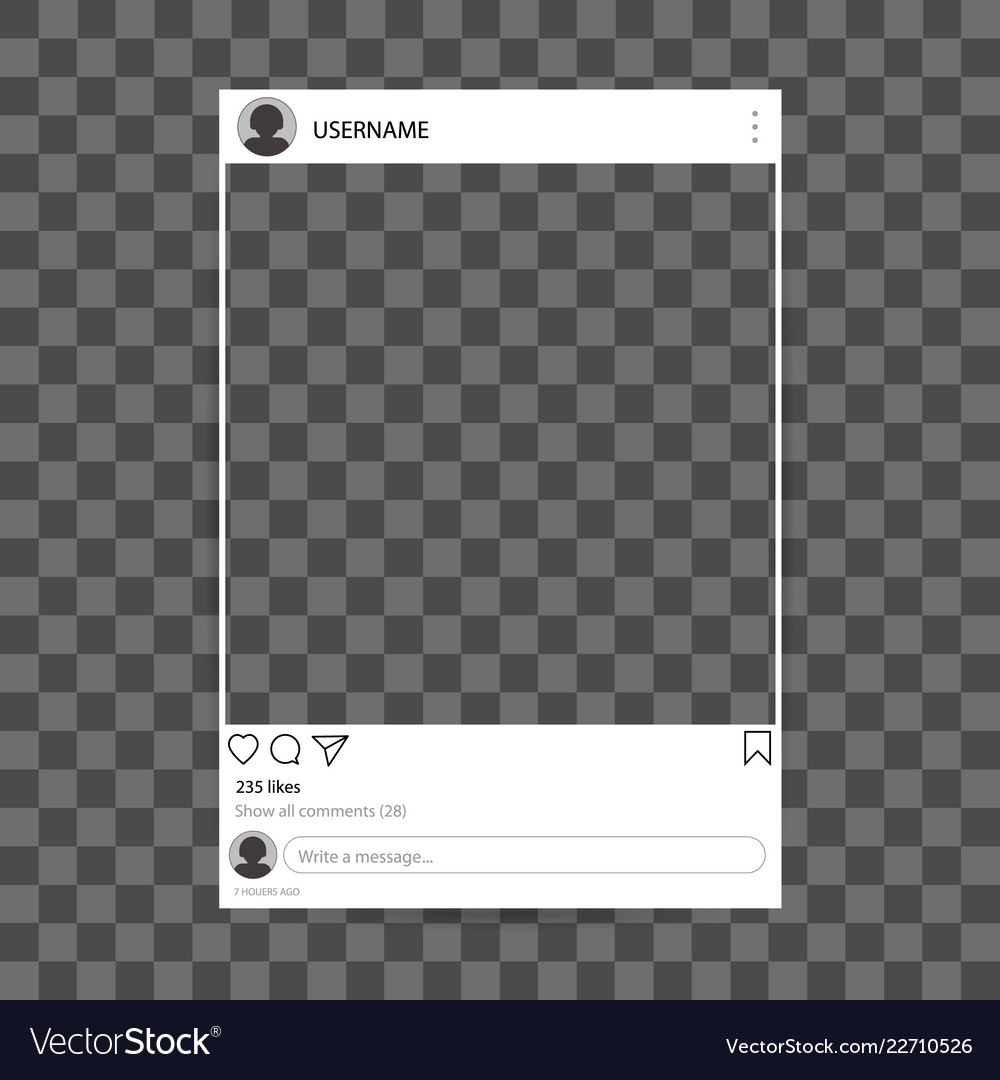 Рамка Инстаграм для фотошопа