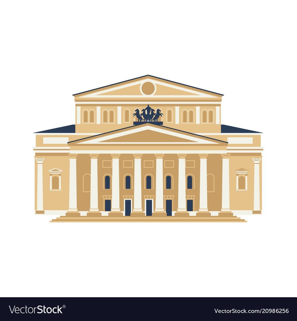 Большой театр Москва вектор