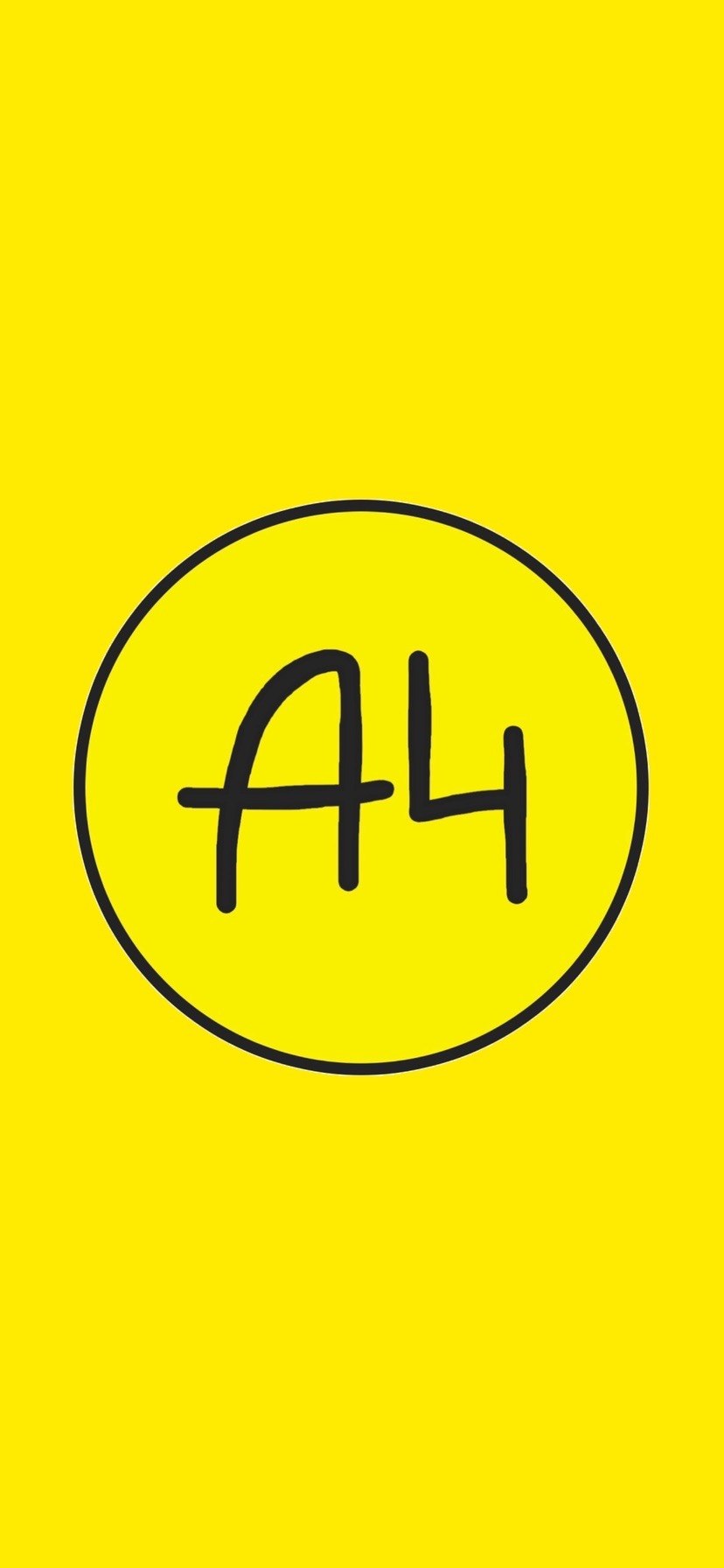 Значок а4 желтый