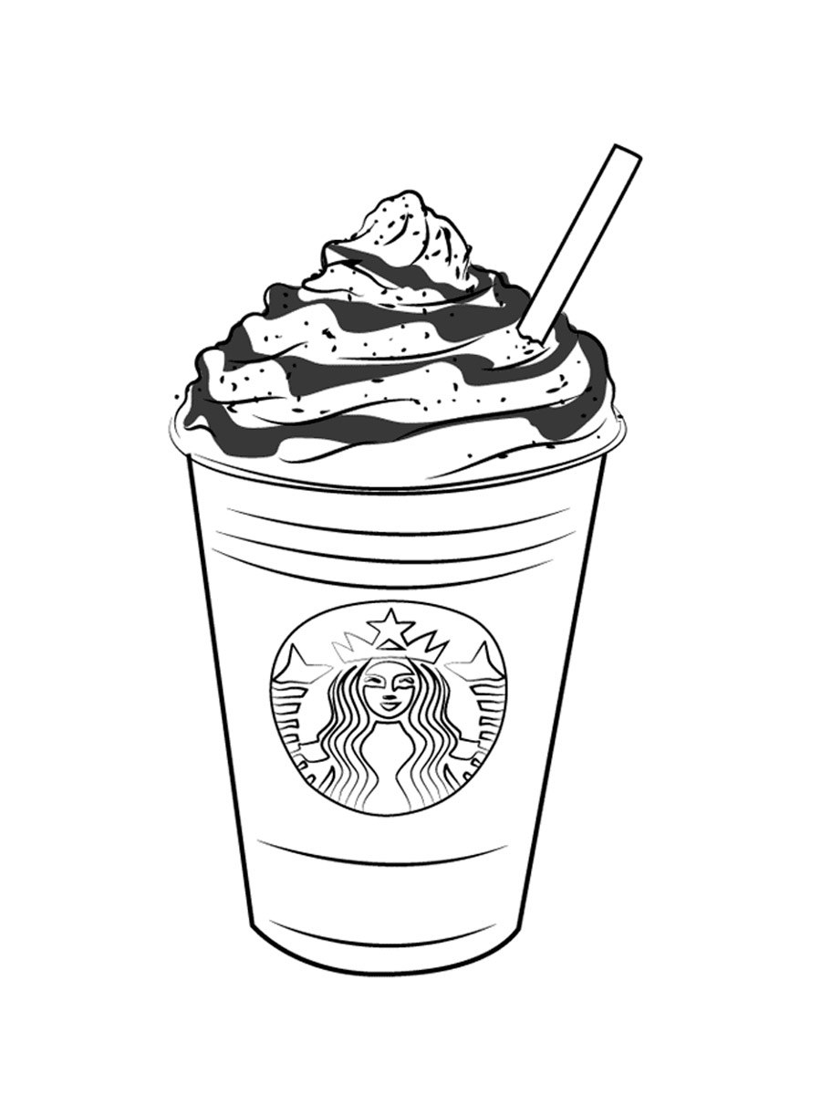 Раскраски кофе Starbucks