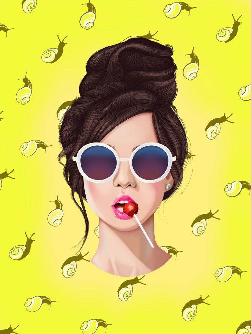 Популярные рисунки девушек