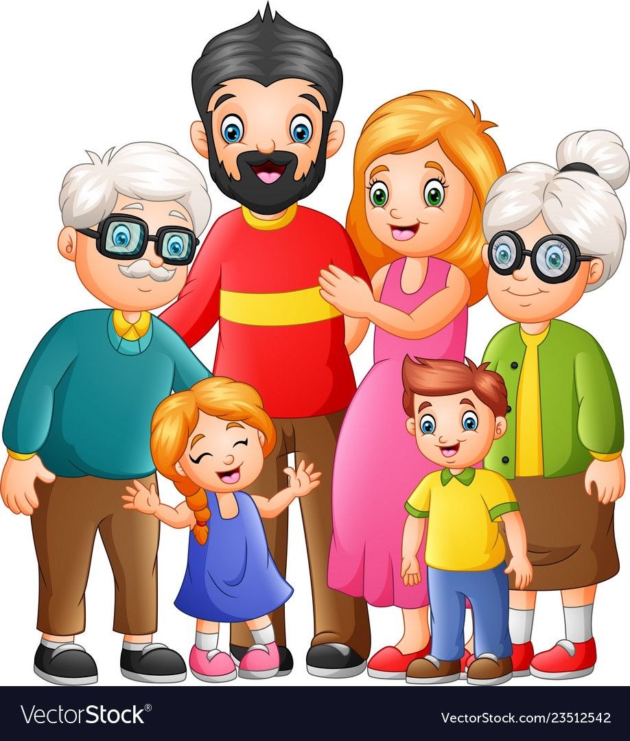 Семья мультяшная