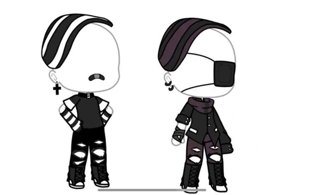 Gacha Club edgy outfit ideas for boys