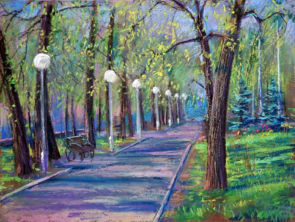 Аллея карандашом