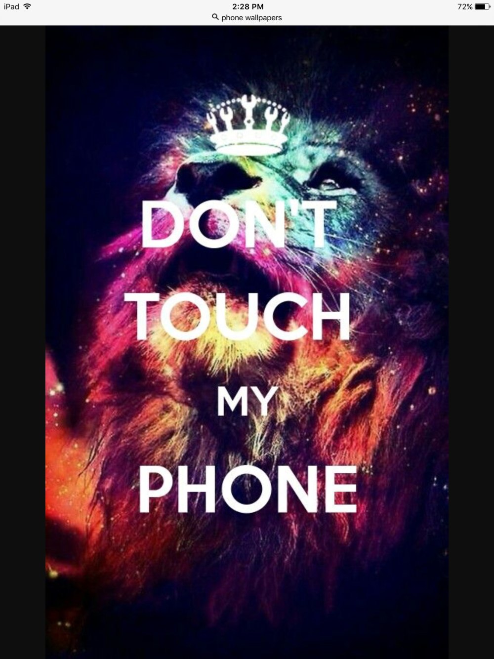 Don't Touch my Phone экран блокировки