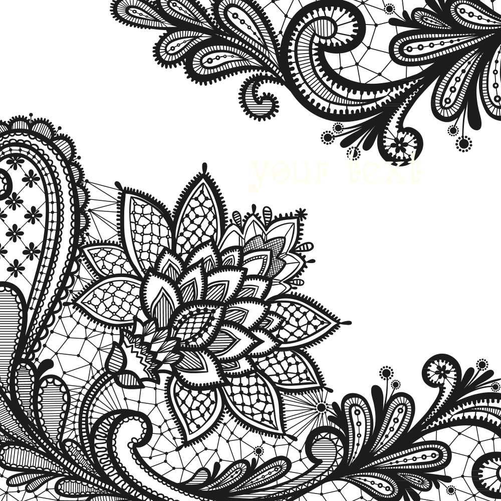 Черно белые узоры