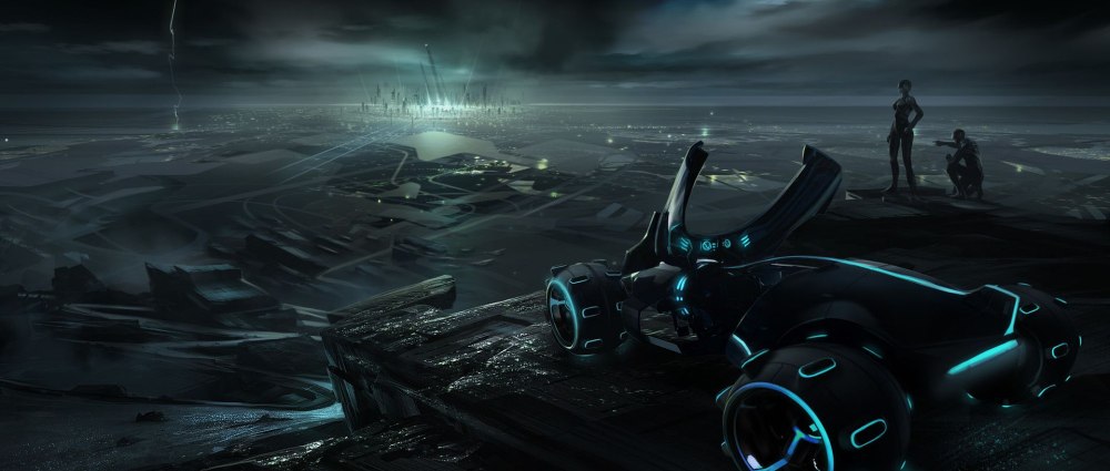 Киберпанк Sci Fi бруствер
