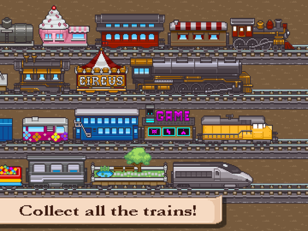 Поезда из игры tiny Rails