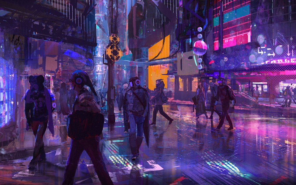 Бегущий по лезвию 2049 город неон
