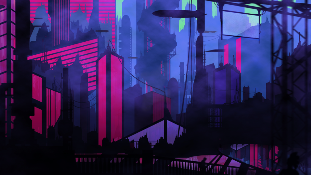Cyberpunk 2077 небоскребы
