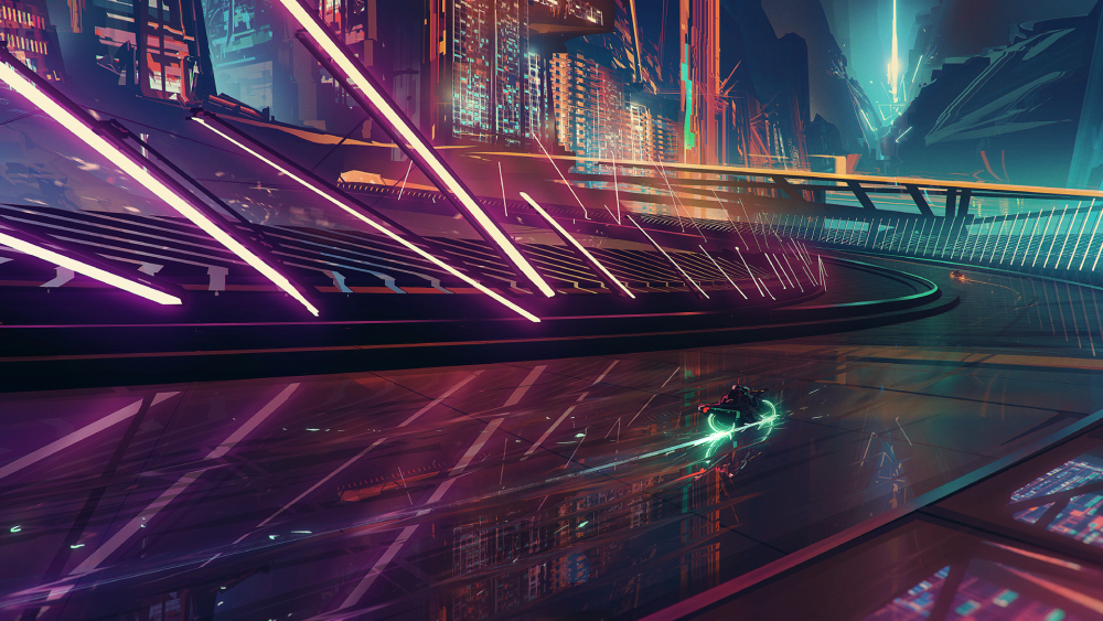 Cyberpunk 2077 улицы