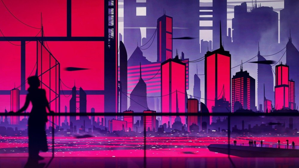 Cyberpunk 2077 Art город