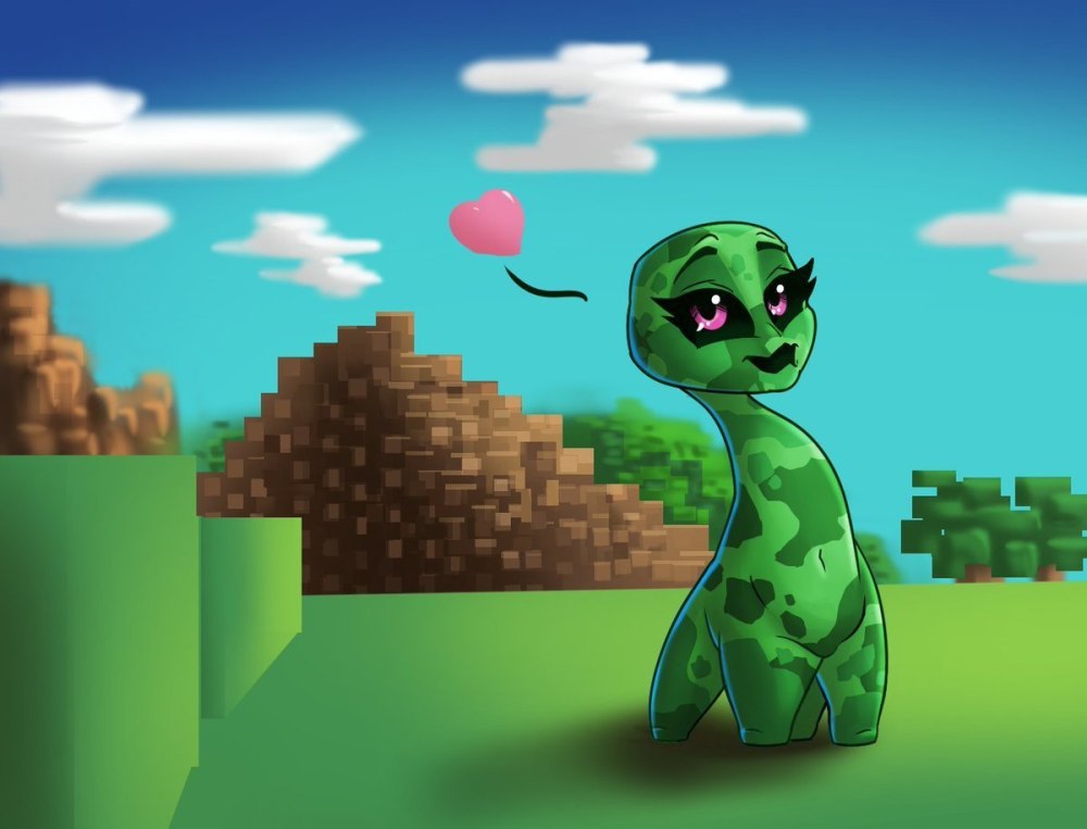 Minecraft КРИПЕР девушка