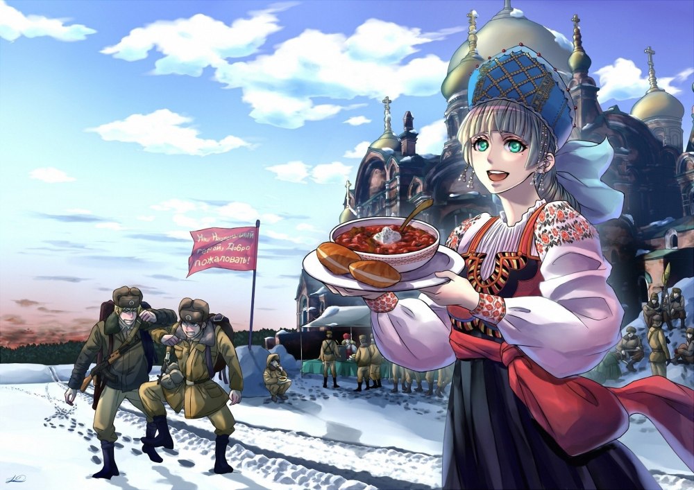 Российская Империя аниме арт