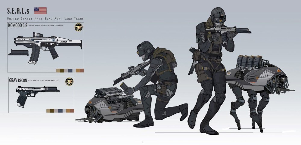 Солдат SWAT концепт арт