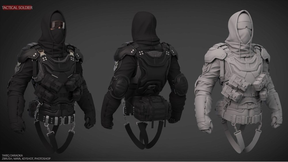 Future Soldier броня 3d